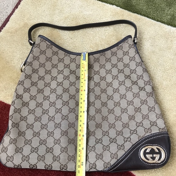 Authentic Gucci monogram hobo with GG design - Picture 1 of 8